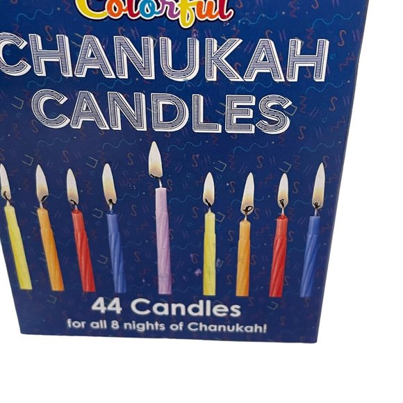 Rite Lite Mini Menorah Silver and Chanukah Candles Set Blue Pack of 44 Candles - Picture 10 of 11